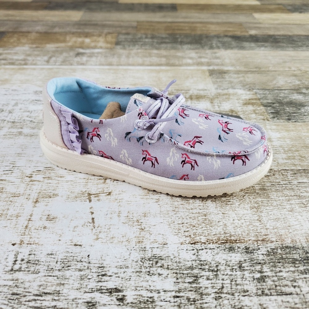 Hey Dude Wendy Slip On Shoes Kids Sz 13 C13 Unicorn Sparkle